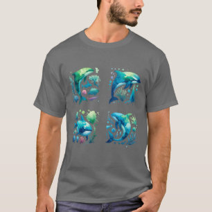 Tauchgang oder Schnorchler Wal-Gruppierung T-Shirt