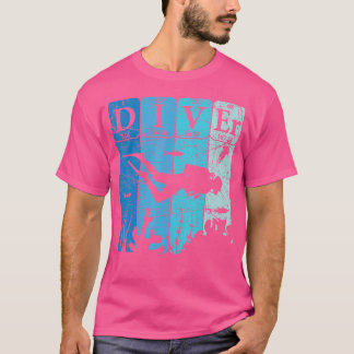 Tauchgast Periodensystem Elemente Tauchen T-Shirt