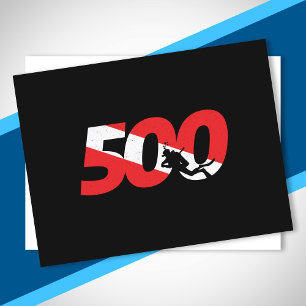 Tauchgeschenk - 500. Tauchgang - Tauchen Postkarte