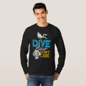 Tauchhaar Keine Sorge Frauen Skuba Diver gestört T-Shirt (Vorne ganz)