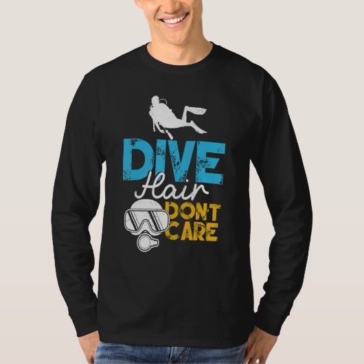 Tauchhaar Keine Sorge Frauen Skuba Diver gestört T-Shirt (Vorderseite)