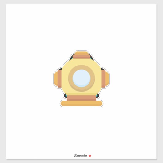 Tauchhelm Aufkleber (Blatt)
