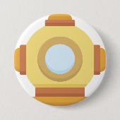Tauchhelm Button (Vorderseite)