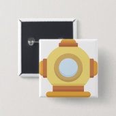 Tauchhelm Button (Vorne & Hinten)