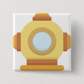 Tauchhelm Button (Vorderseite)