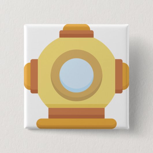Tauchhelm Button (Vorderseite)