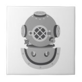 Tauchhelm Fliese (Vorderseite)