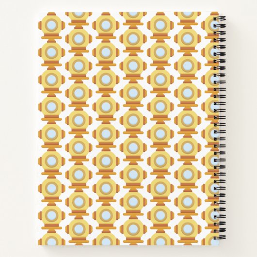 Tauchhelm Notizblock (Rückseite)