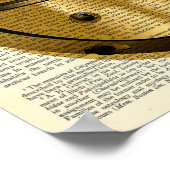 Tauchhelm Tauchen Vintag - Wörterbuch Poster (Ecke)