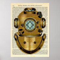Tauchhelm Tauchen Vintag - Wörterbuch