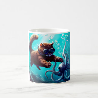 Tauchkatze Kaffeetasse
