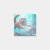 Tauchkatze Post-it Klebezettel (Vorderseite)