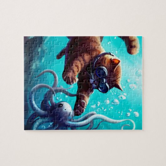 Tauchkatze Puzzle (Horizontal)