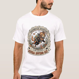 Tauchkatze Tauchkatze Vintage Vektor A T-Shirt