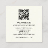 Tauchlehrer Fitness Personal Trainer Quadratische Visitenkarte (Rückseite)