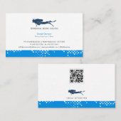 Tauchlehrer | Frogman | Scuba Business Card Visitenkarte (Vorne/Hinten)