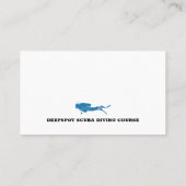 Tauchlehrer | Frogman | Scuba Sports Visitenkarte (Rückseite)