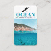 Tauchlehrer | Frogman | Scuba Sports Visitenkarte (Vorderseite)