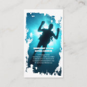 Tauchlehrer | Frogman | Scuba Sports Visitenkarte (Rückseite)