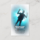 Tauchlehrer | Frogman | Scuba Sports Visitenkarte (Rückseite)