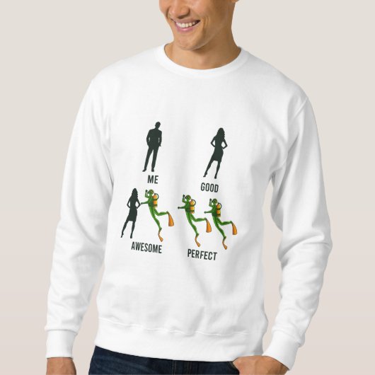 Tauchlehrer Funny Scuba Diver Apparel Dive Sweatshirt (Vorderseite)