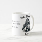 Tauchlehrer Lustig Personalisiert Kaffeetasse (VorderseiteRechts)