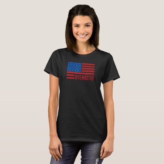 Tauchlehrer Patrioten Ameri T-Shirt (Vorne ganz)