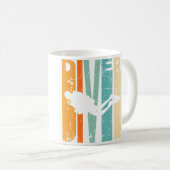 Tauchlehrer Scuba-Tauchen Kaffeetasse (VorderseiteRechts)