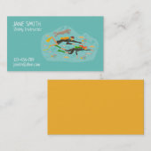 Tauchlehrer Tiefseetauchanlage modern Visitenkarte (Vorne/Hinten)