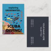 Tauchlehrer Visitenkarte (Vorne/Hinten)