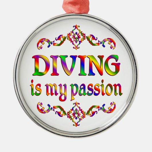 Tauchleidenschaft Silbernes Ornament (Vorne)