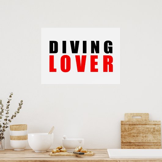 Tauchliebhaber Poster (Küche)
