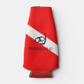 Tauchmaske mit Flagge Flaschenkühler (Vorderseite)