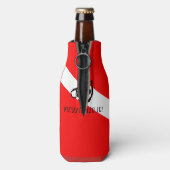 Tauchmaske mit Flagge Flaschenkühler (Flasche Rückseite)