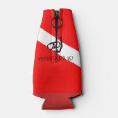 Tauchmaske mit Flagge Flaschenkühler (Rückseite)