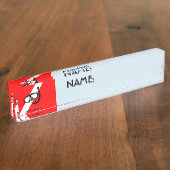Tauchmaske mit Flagge Namensplakette (Seite)