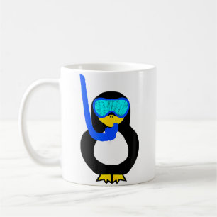 Tauchmasken Pinguin Schnorcheln Wasser Vogel Tauch Kaffeetasse