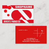 TAUCHPARADIES VISITENKARTE (Vorne/Hinten)