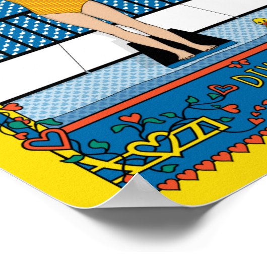 Tauchplakat in_B_8x10 Poster (Ecke)