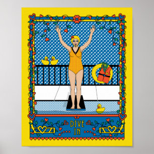 Tauchplakat in_B_8x10 Poster