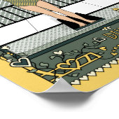 Tauchplakat in_C_8x10 Poster (Ecke)