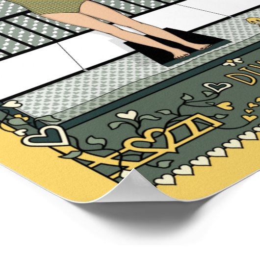 Tauchplakat in_C_8x10 Poster (Ecke)