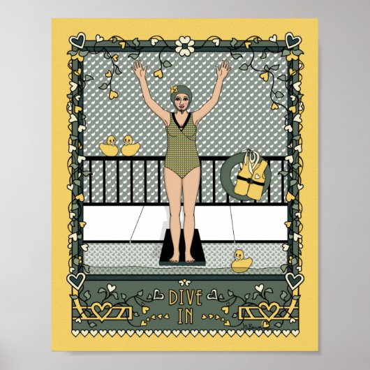 Tauchplakat in_C_8x10 Poster (Vorne)