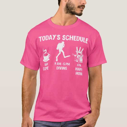 Tauchplan von heute T-Shirt (Vorderseite)