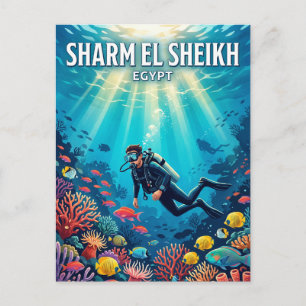Tauchplätze in Sharm El Sheikh Ägypten Postkarte