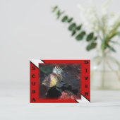 Tauchrockfish - Visitenkarte (Stehend Vorderseite)