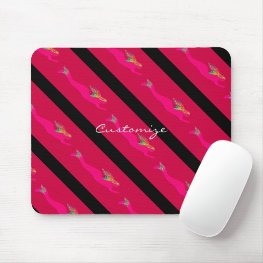 Tauchrosa Meerjungfrauen Mousepad (Mit Mouse)