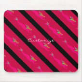 Tauchrosa Meerjungfrauen Mousepad (Vorne)