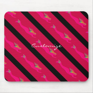 Tauchrosa Meermädchen Mousepad