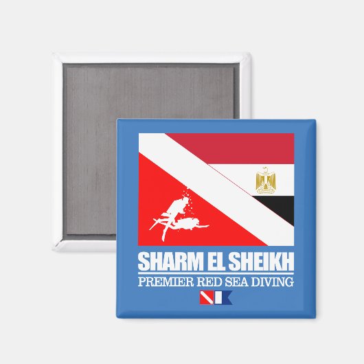 Tauchscharm el Sheikh (sq) Magnet (Vorderseite/Rückseite)
